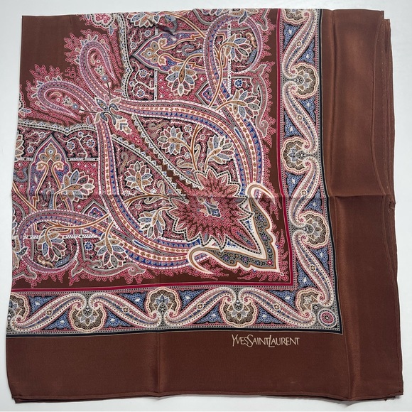 YvesSaintLaurent Vintage Silk Scarf - Picture 2 of 9